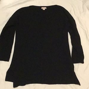 Black long sleeve cozy cotten sweater